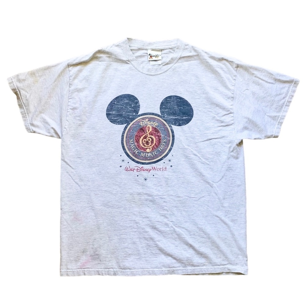 Vintage Disney Magic Music Days grey tee shirt size XL